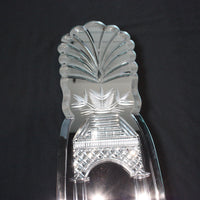 20-1/4" Etched Mirrored Sconce Wall Plate