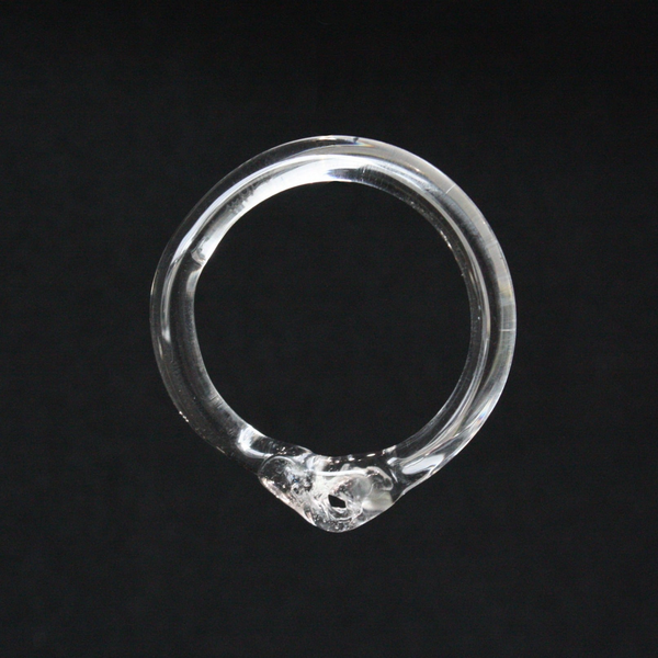 GLASS RING WITH LOOP