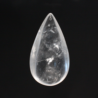 9500-385-H Rock Crystal Smooth Half Pear