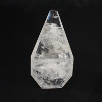9500-258-F Rock Crystal Full Cut Coffin