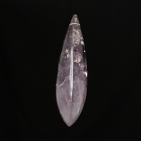 SPECIAL PRICE: 9500-385-F 5" Rock Crystal Full Pear, Amethyst