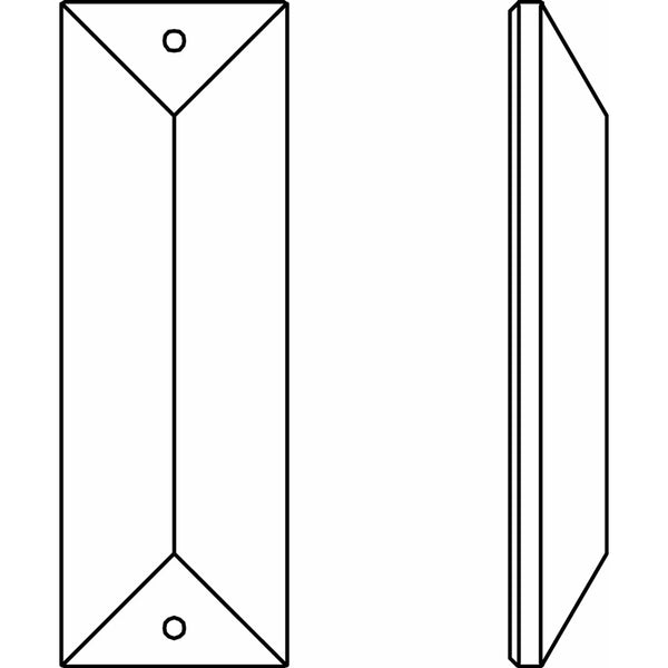 8290/8322 Two Hole Rectangle